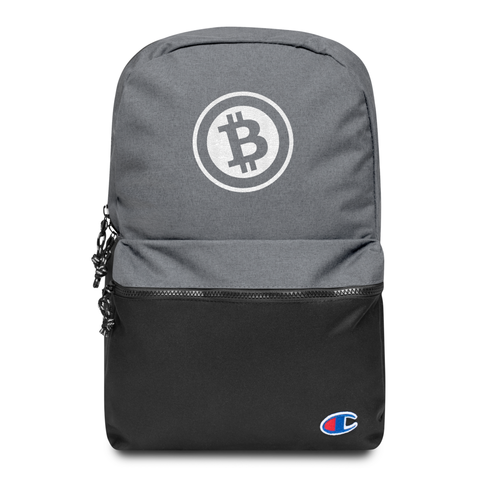 UK Bitcoinblog Official Embroidered Champion Backpack