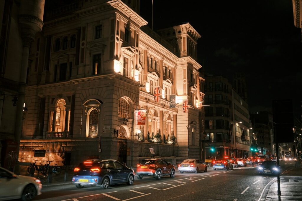 Old Bank of England building in London